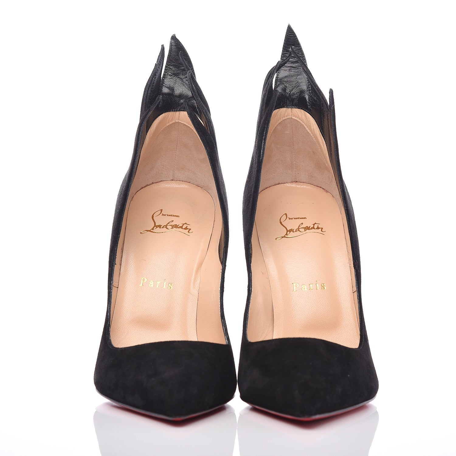 Christian Louboutin Suede Victorina 100 Pumps 39 Black 2 of 9