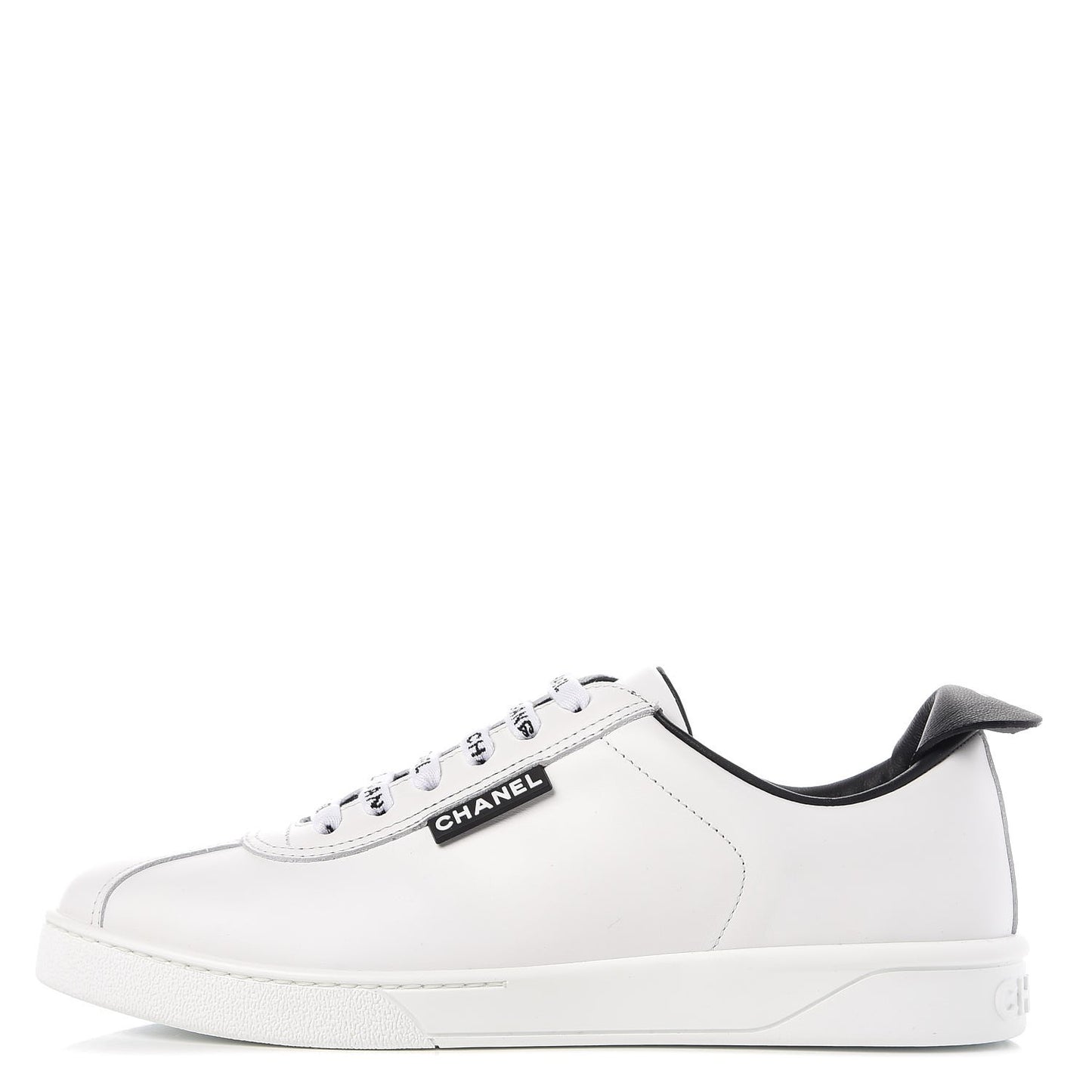 Calfskin CC Sneakers 39 White
