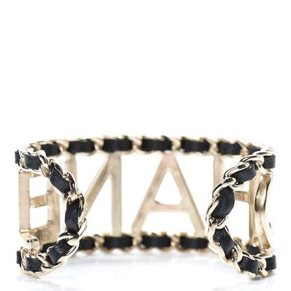 Chanel Lambskin Chain Vintage Allure Bracelet Gold 3 of 6
