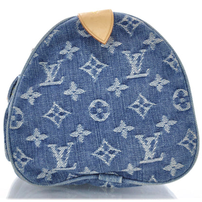 Louis Vuitton Monogram Denim Neo Speedy Blue 4 of 9