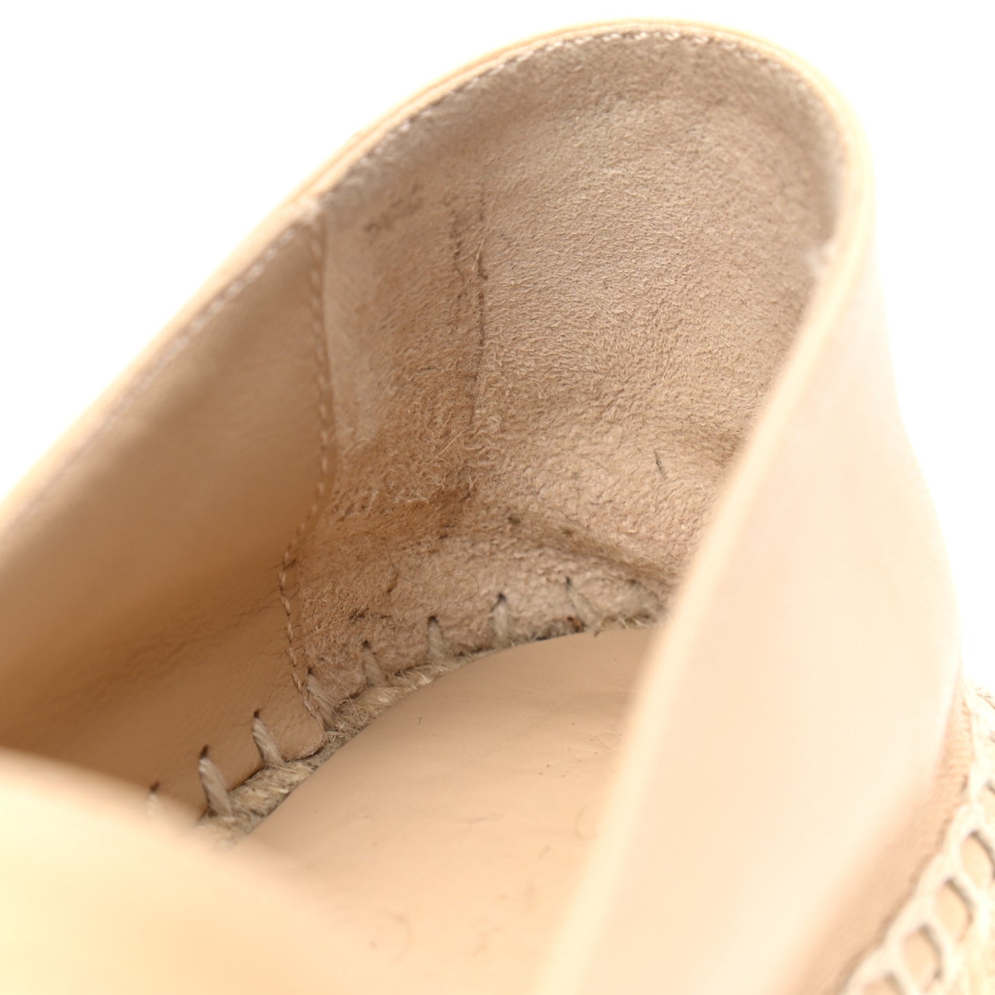 Lambskin CC Espadrilles 35 Beige Black