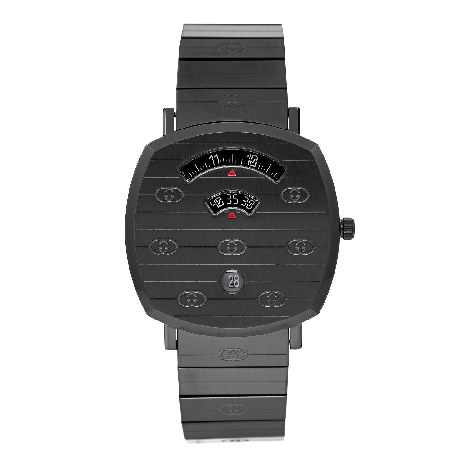 Gucci PVD Stainless Steel 38mm Grip Quartz Watch Black 1 of 5
