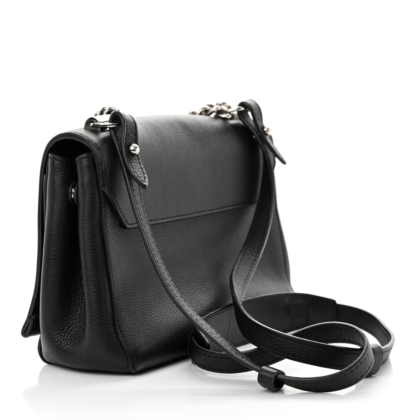 Calfskin Lockme II Chain Bag BB Black