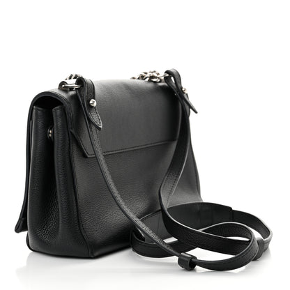 Louis Vuitton Calfskin Lockme II Chain Bag BB Black 3 of 14