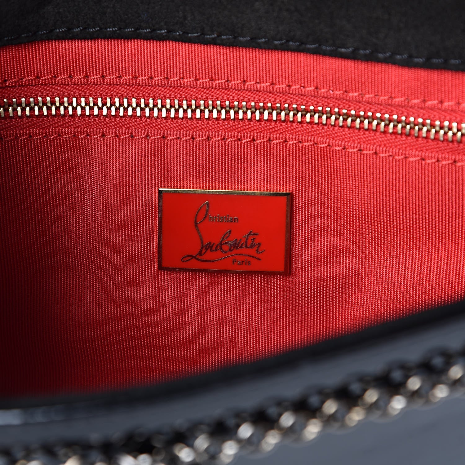 Christian Louboutin Patent Riviera Clutch Black 6 of 9