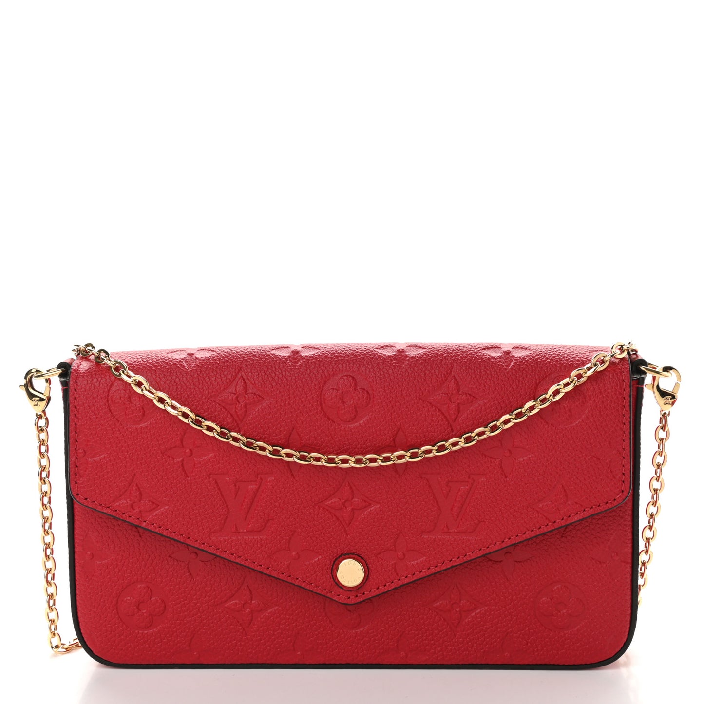 Empreinte Pochette Felicie Chain Wallet Scarlet