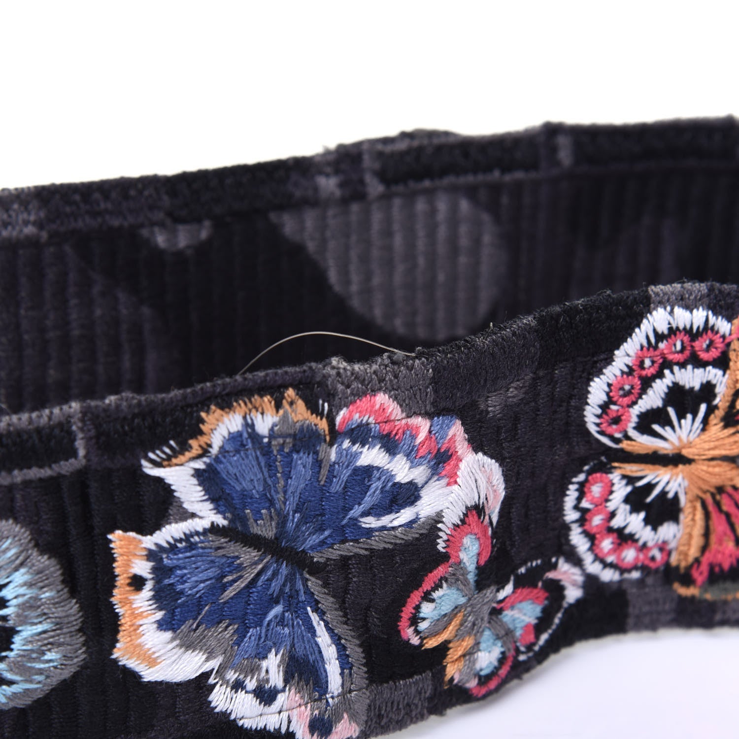 Valentino Garavani Canvas Camubutterfly Rockstud Guitar Strap Multicolor 7 of 10