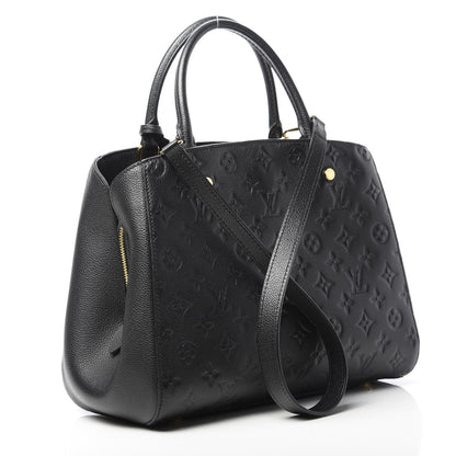 Louis Vuitton Empreinte Montaigne MM Black 3 of 10