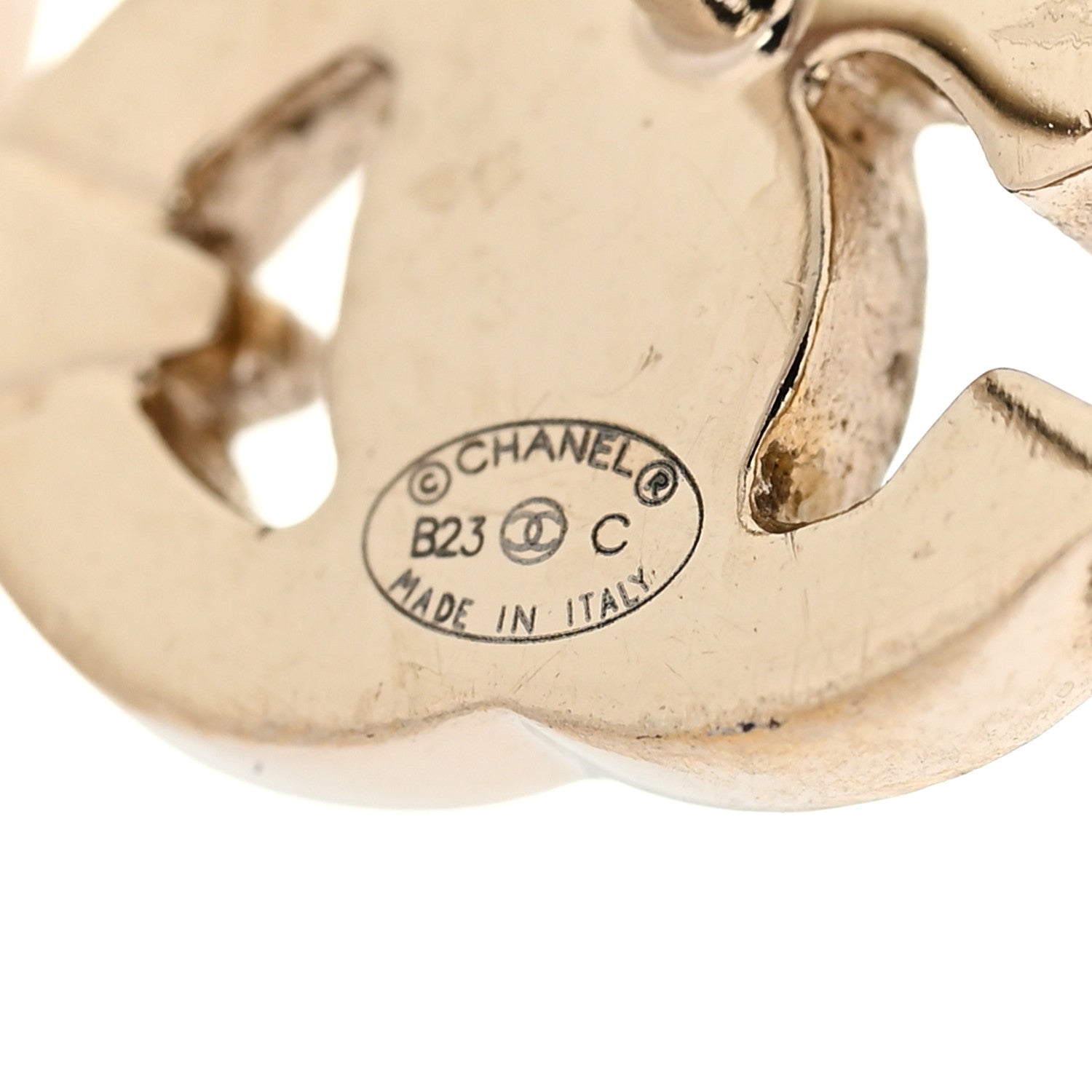 Chanel Crystal Star CC Earrings Gold 4 of 5