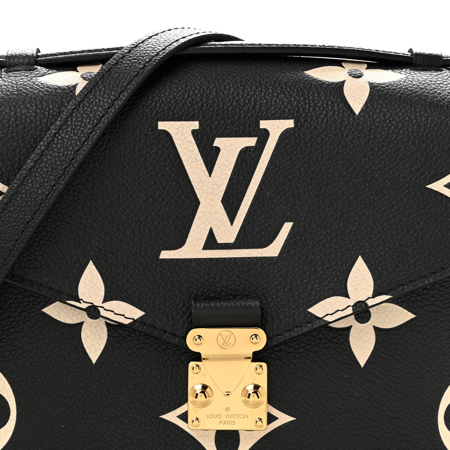 Louis Vuitton Empreinte Monogram Giant Pochette Metis Black Beige 7 of 9
