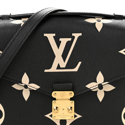Louis Vuitton Empreinte Monogram Giant Pochette Metis Black Beige 7 of 9