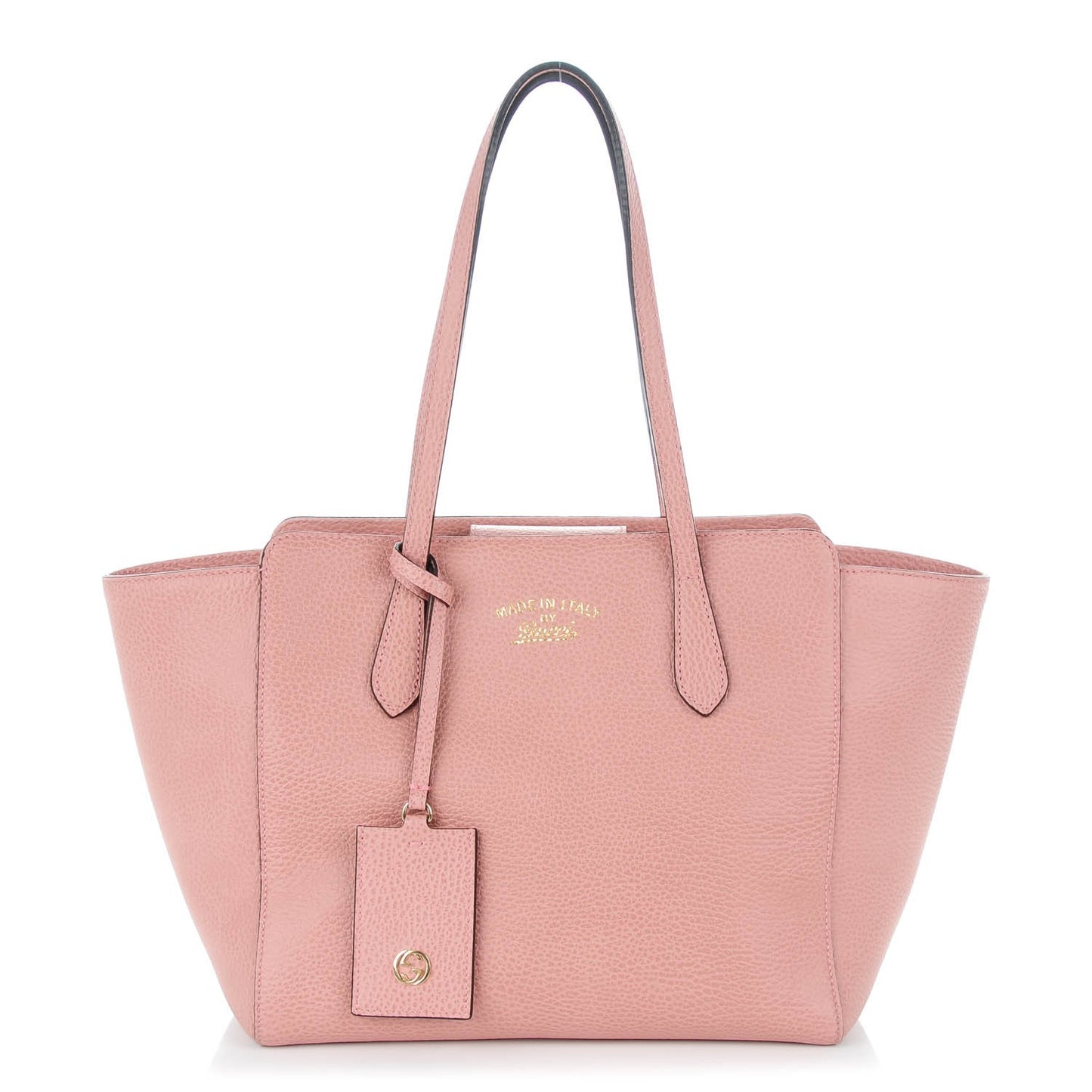 Dollar Calfskin Small Swing Tote Soft Pink