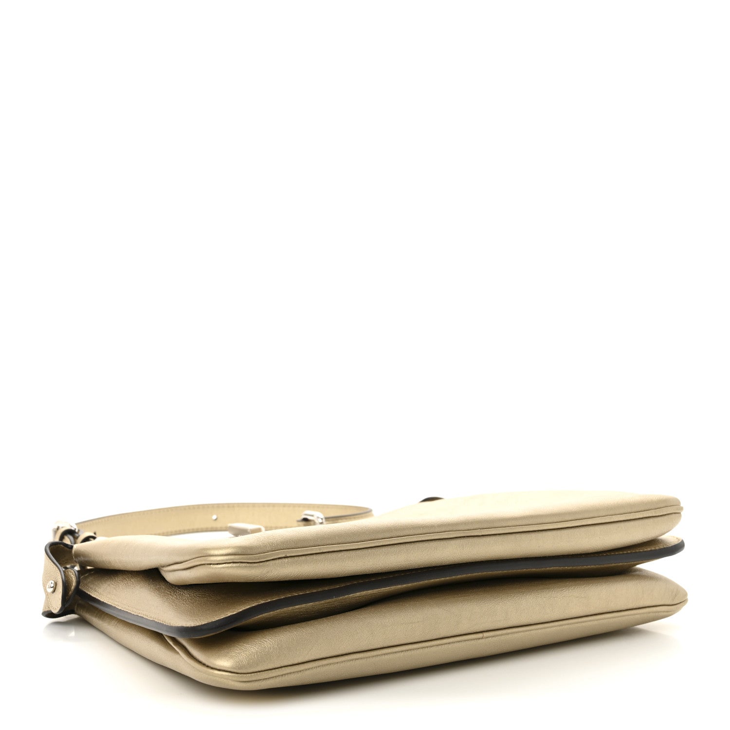 Fendi Metallic Vitello Medium Soft Peekaboo Gold 3 of 10