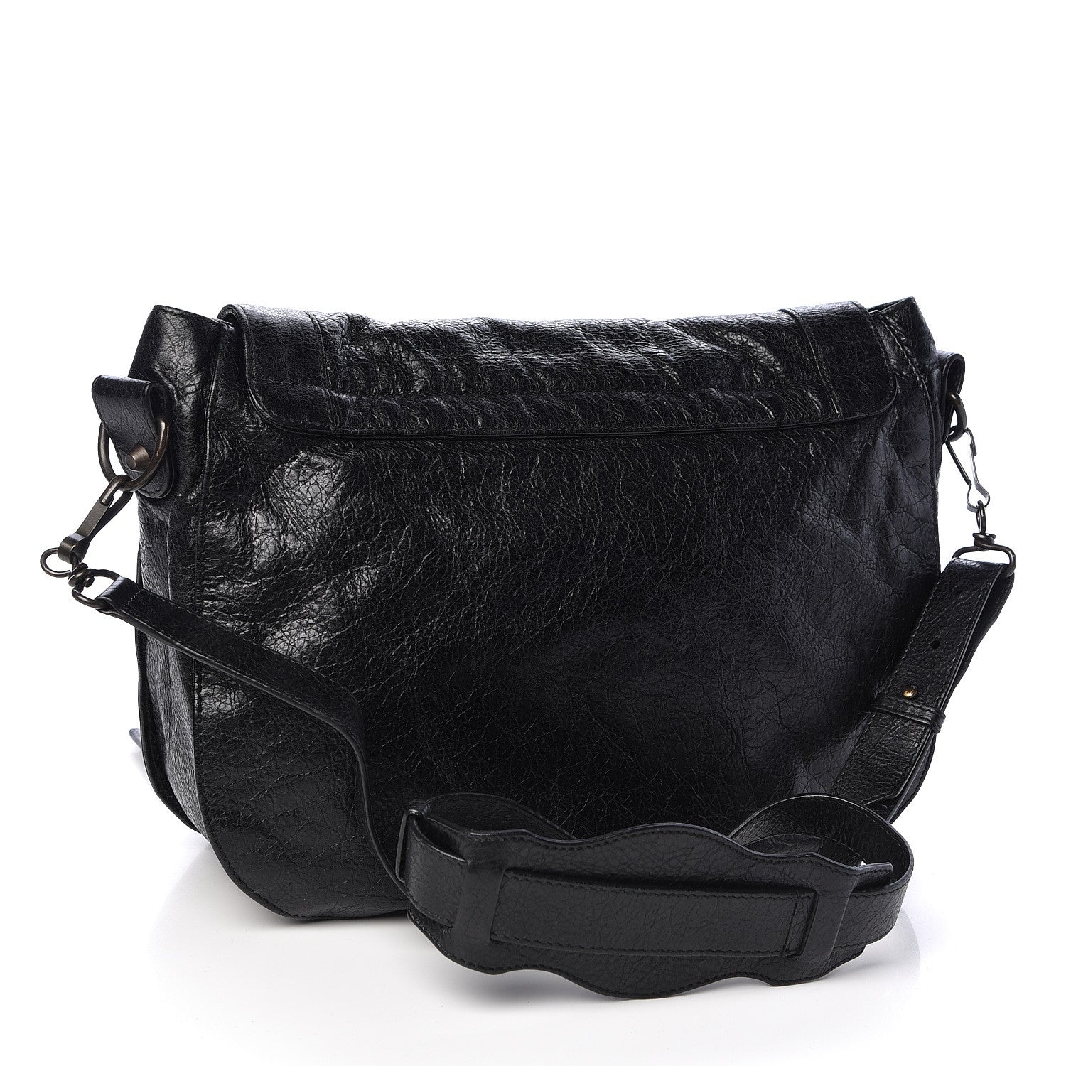 Balenciaga Agneau Classic Hardware Neo Folk Messenger Black 3 of 10