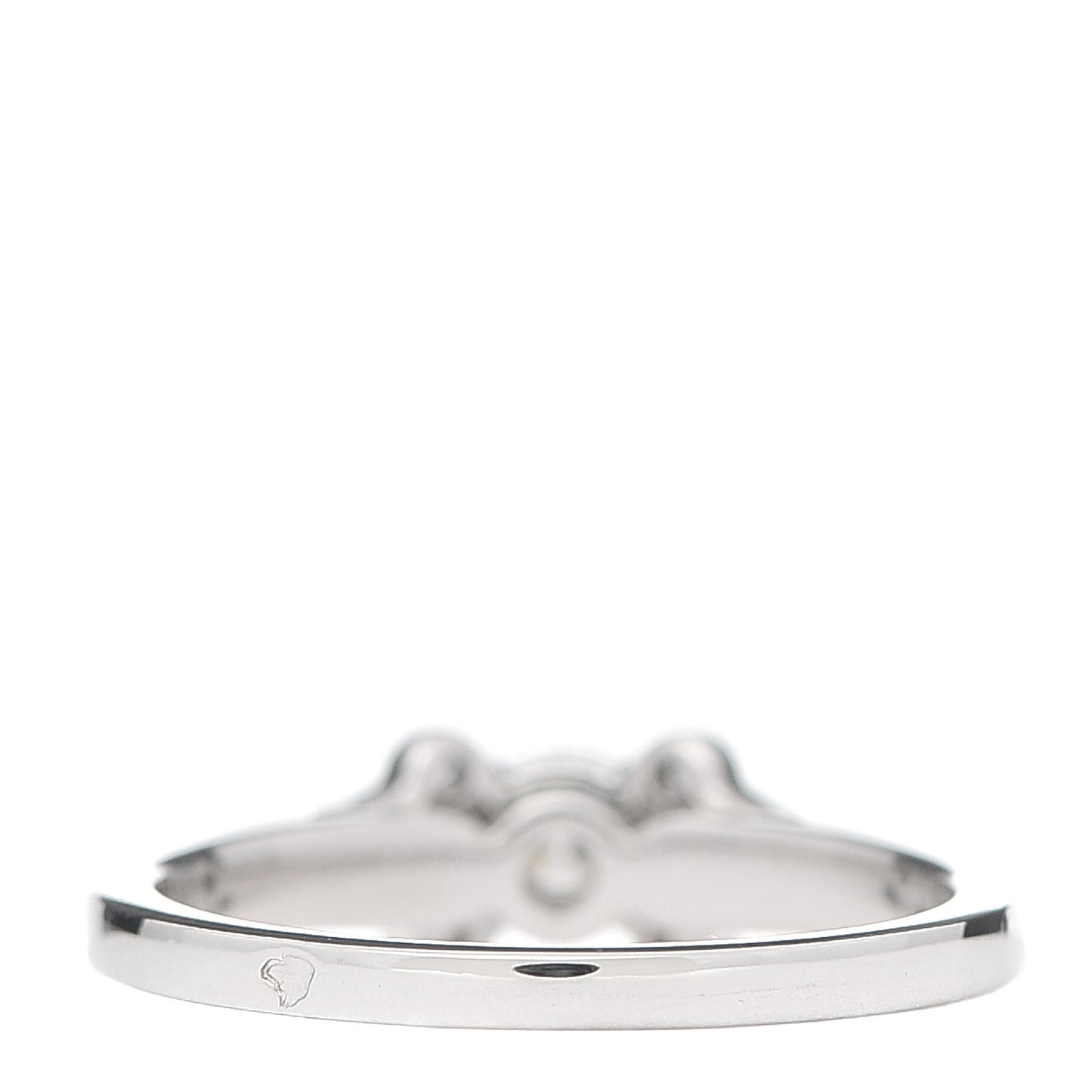 Platinum Diamond .24ct Ballerine Solitaire Engagement Ring 49 4.75