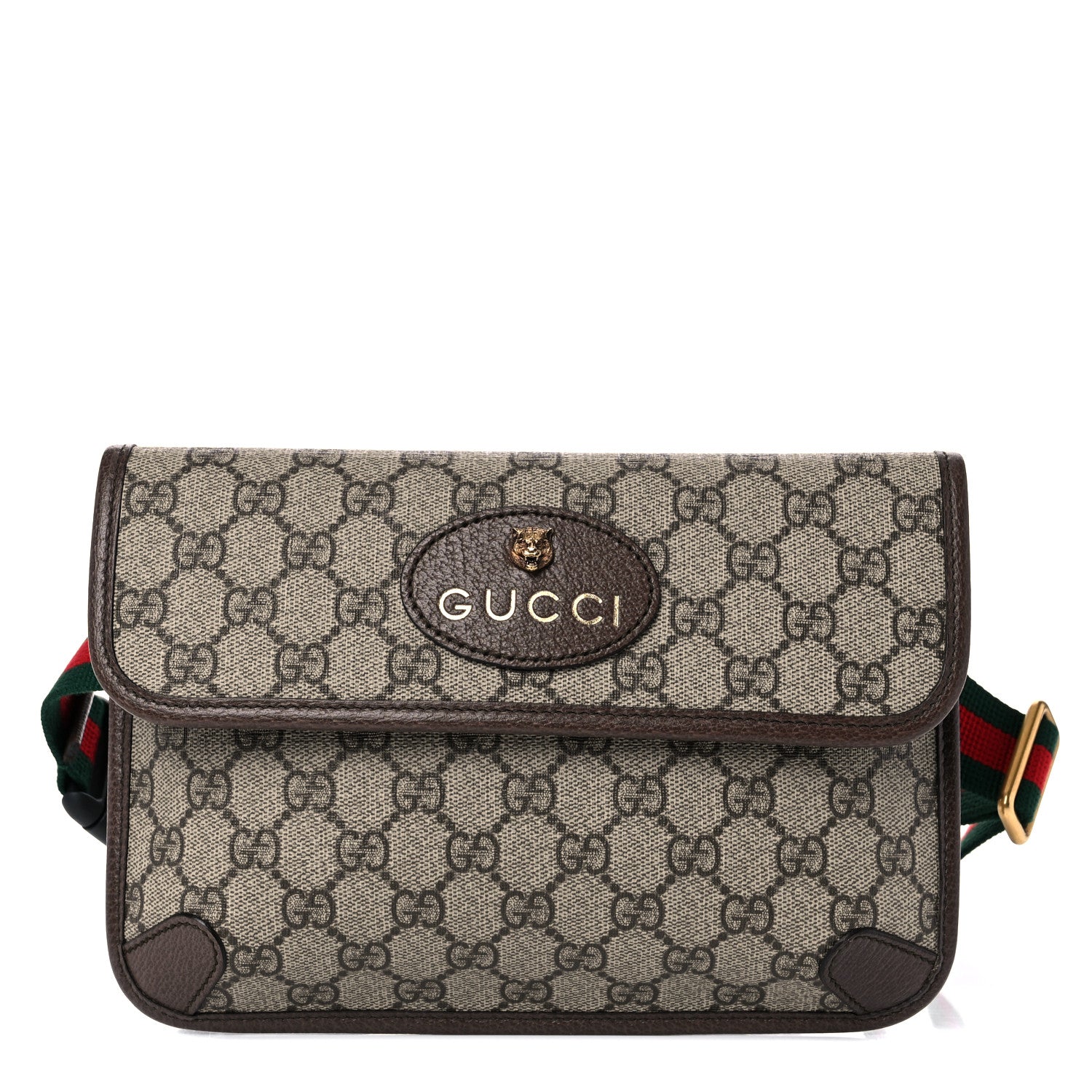 Gucci GG Supreme Monogram Neo Vintage Web Belt Bag Brown 1 of 12