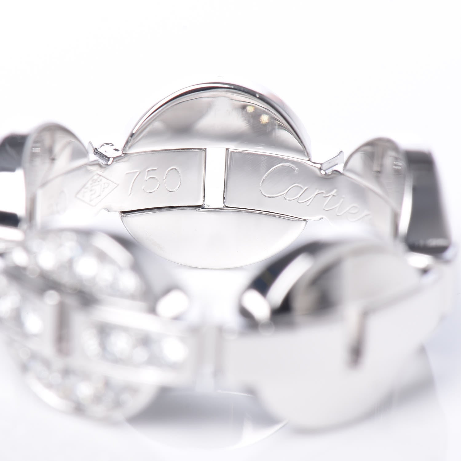 Cartier 18K White Gold Diamond Himalia Ring 50 5.25 4 of 5