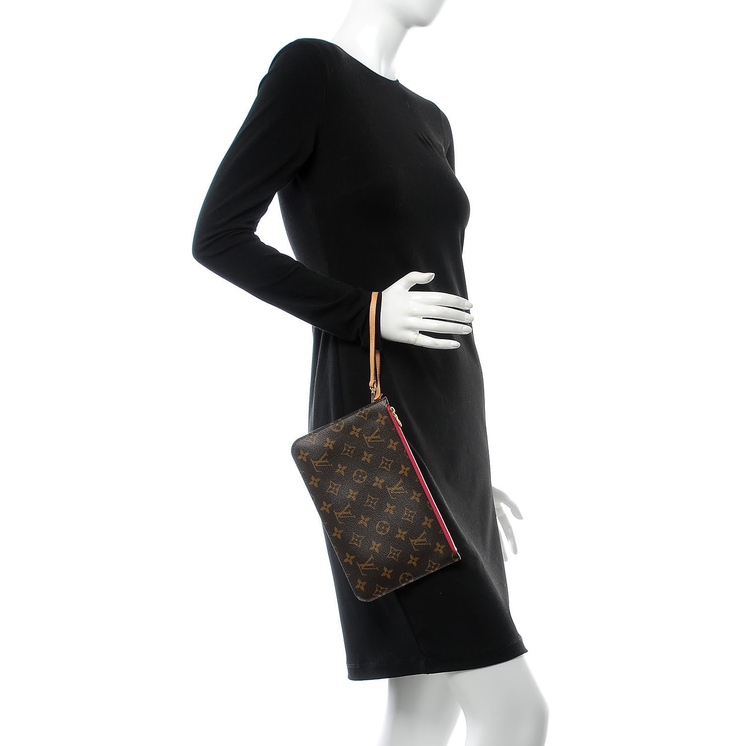 Louis Vuitton Monogram Neverfull MM GM Pochette Pivoine 2 of 9