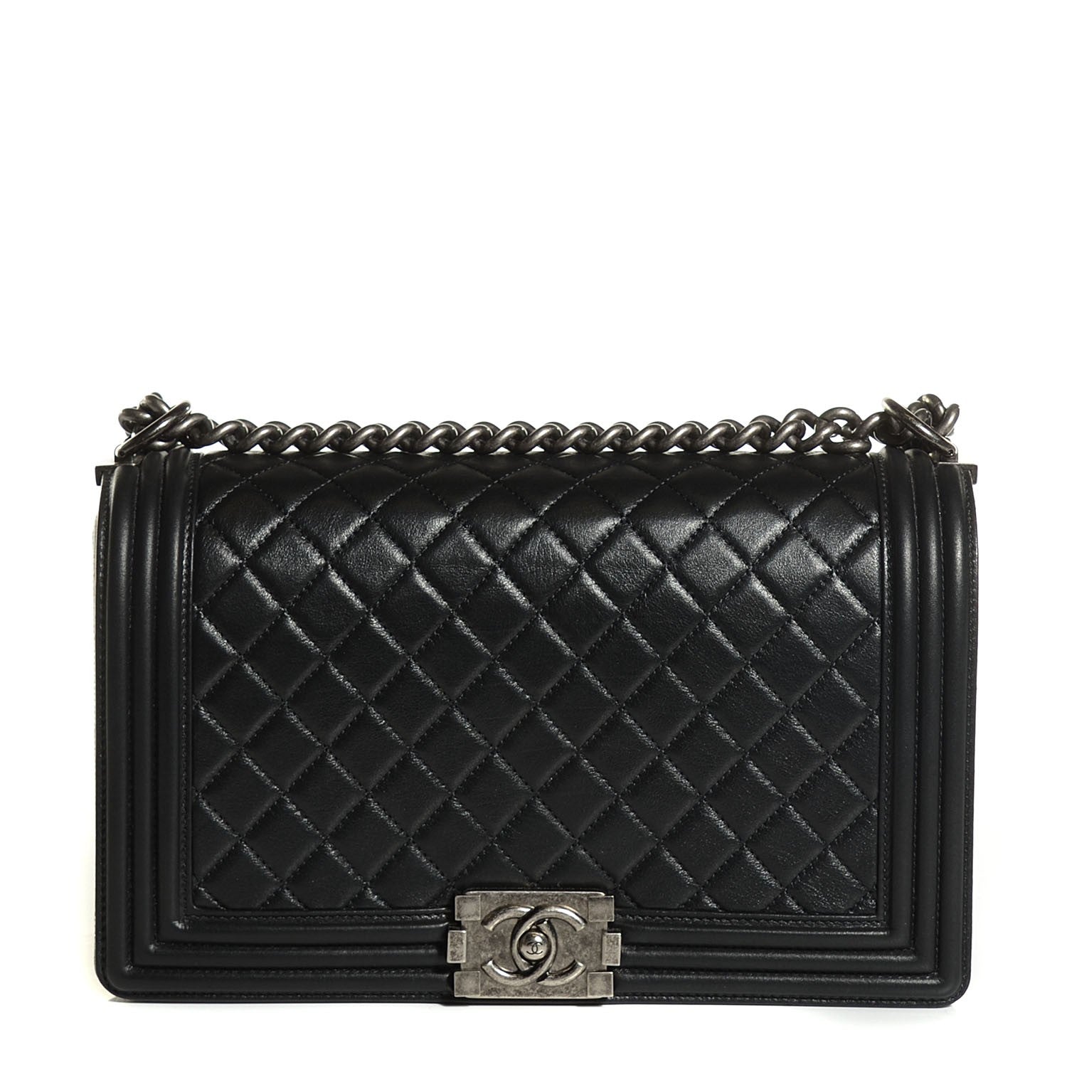 Chanel Calfskin Quilted New Medium Boy Flap Black 3 of 25