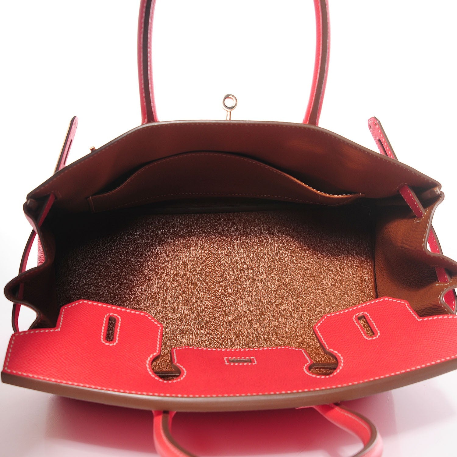 Hermes Epsom Candy Birkin 30 Rose Jaipur Gold 8 of 27