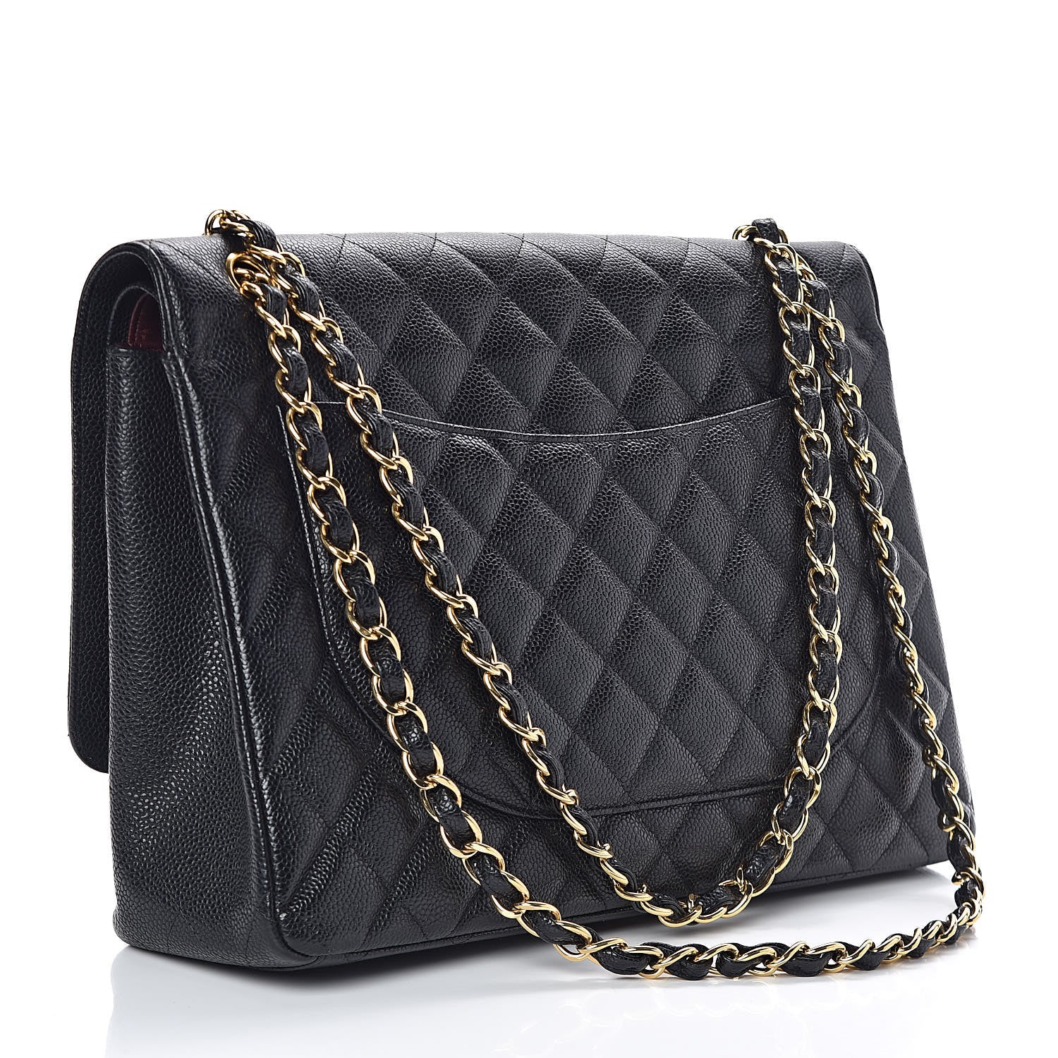Chanel Caviar Quilted Maxi Double Flap Black 3 of 11
