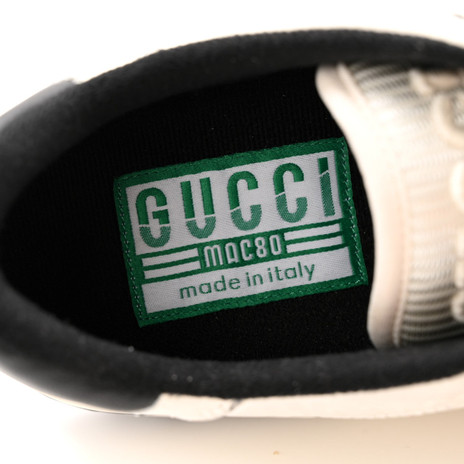 Gucci Dali Soft Calfskin Womens Mac80 Sneakers 39 Off White Black 7 of 16