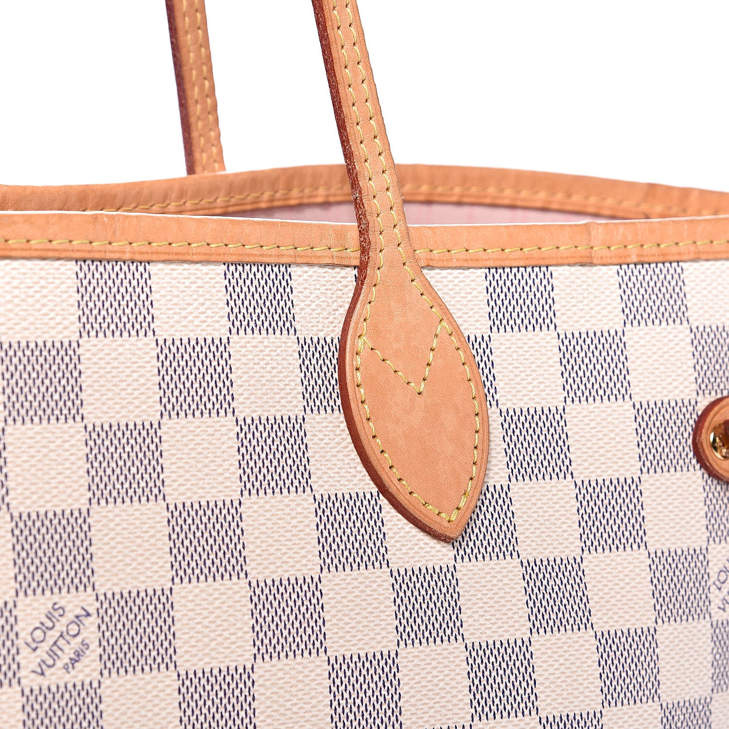 Louis Vuitton Damier Azur Neo Neverfull MM Rose Ballerine 13 of 15