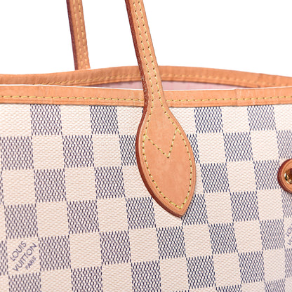 Louis Vuitton Damier Azur Neo Neverfull MM Rose Ballerine 13 of 15