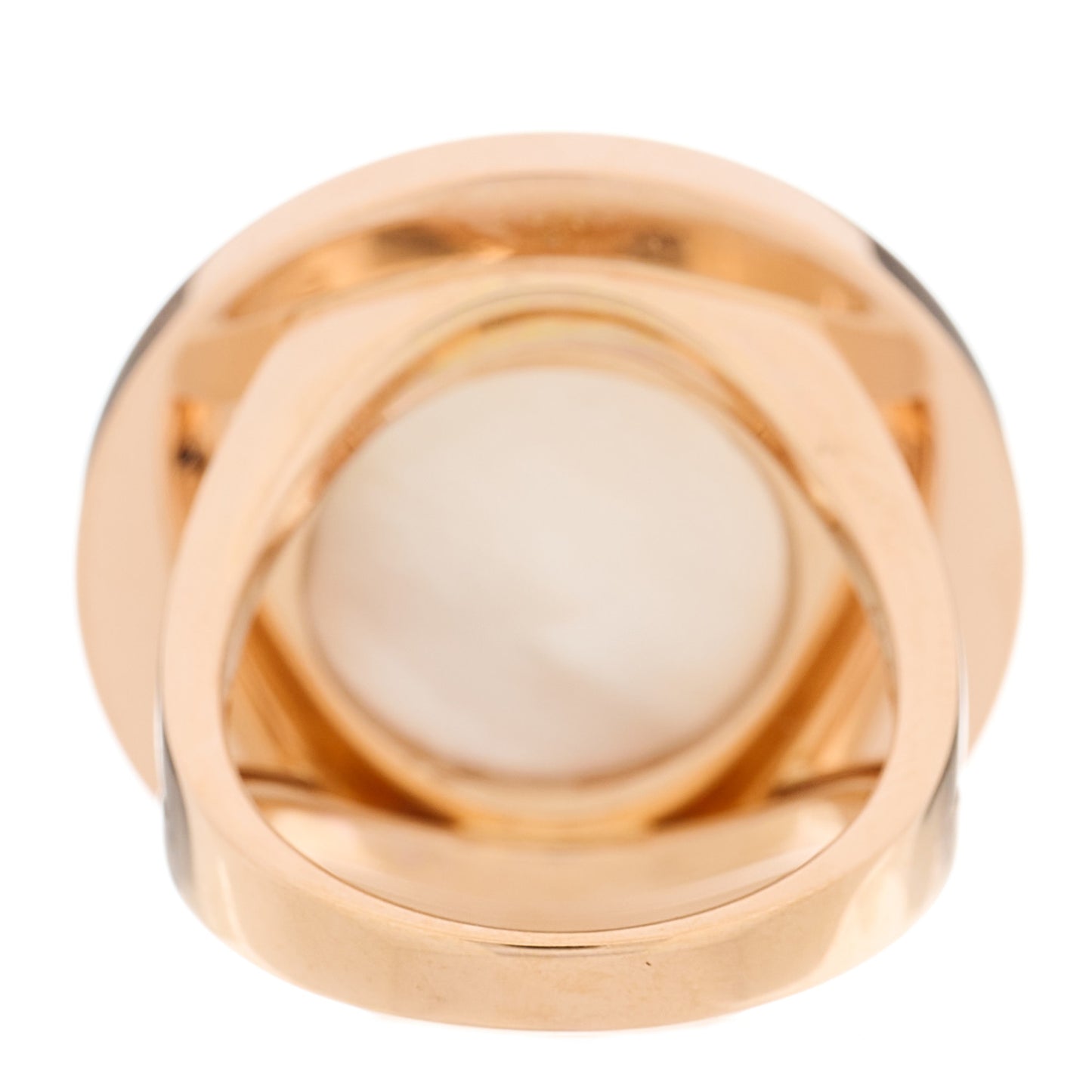 18K Rose Gold Mother of Pearl BVLGARI BVLGARI Ring 53 6.5