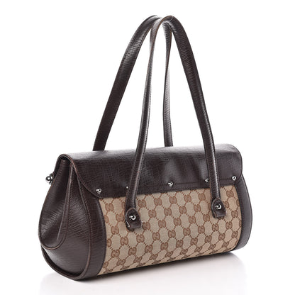 Gucci Monogram Bamboo Bullet Bag Dark Brown 3 of 14