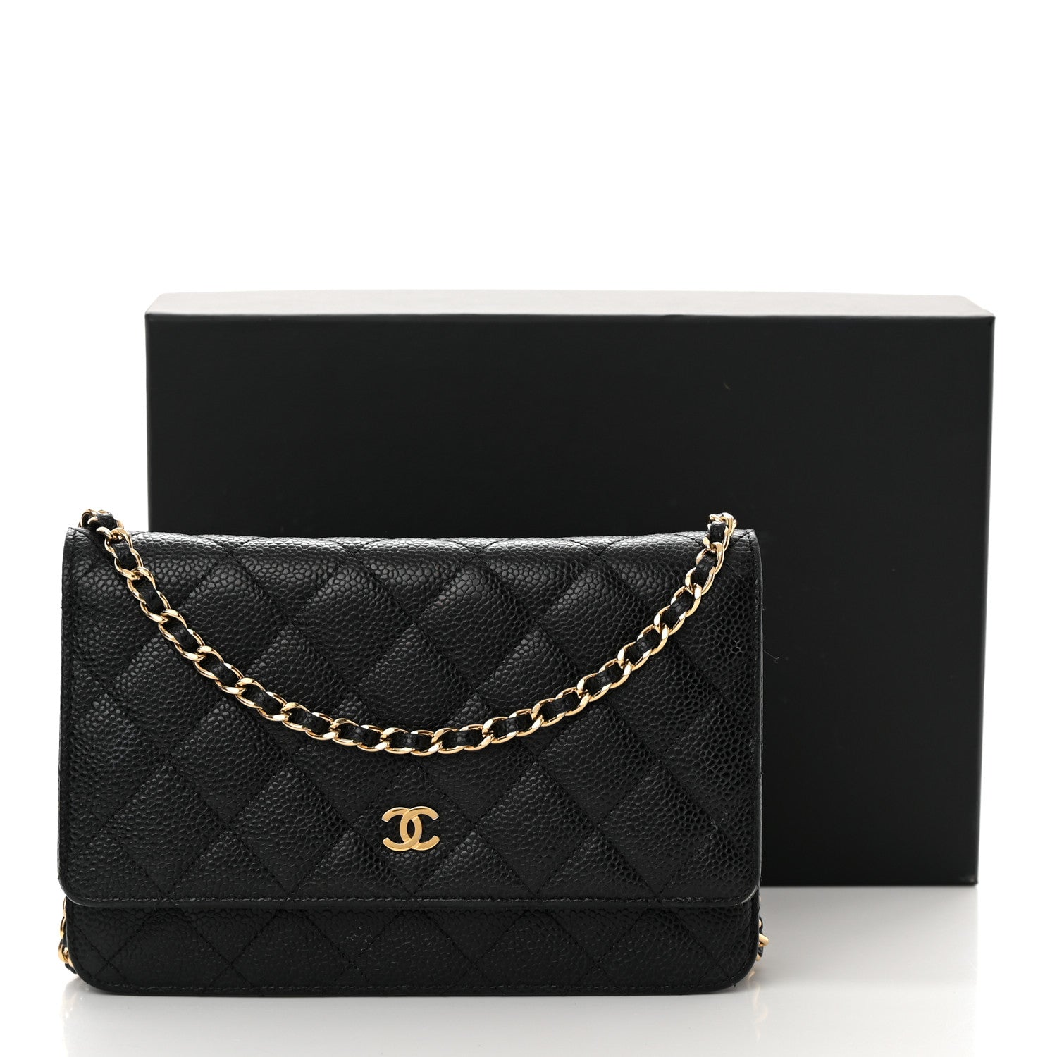 Chanel Caviar Quilted Wallet on Chain WOC Black 15 of 15