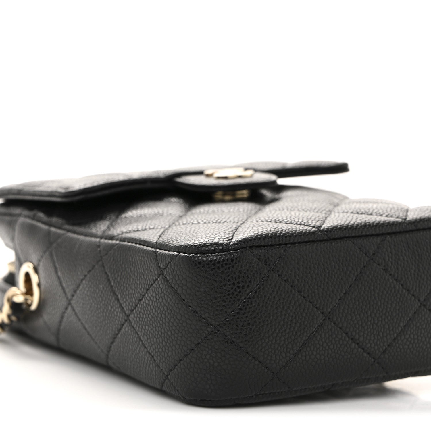 Chanel Caviar Quilted Vertical Flap With Chain Black 9 of 12