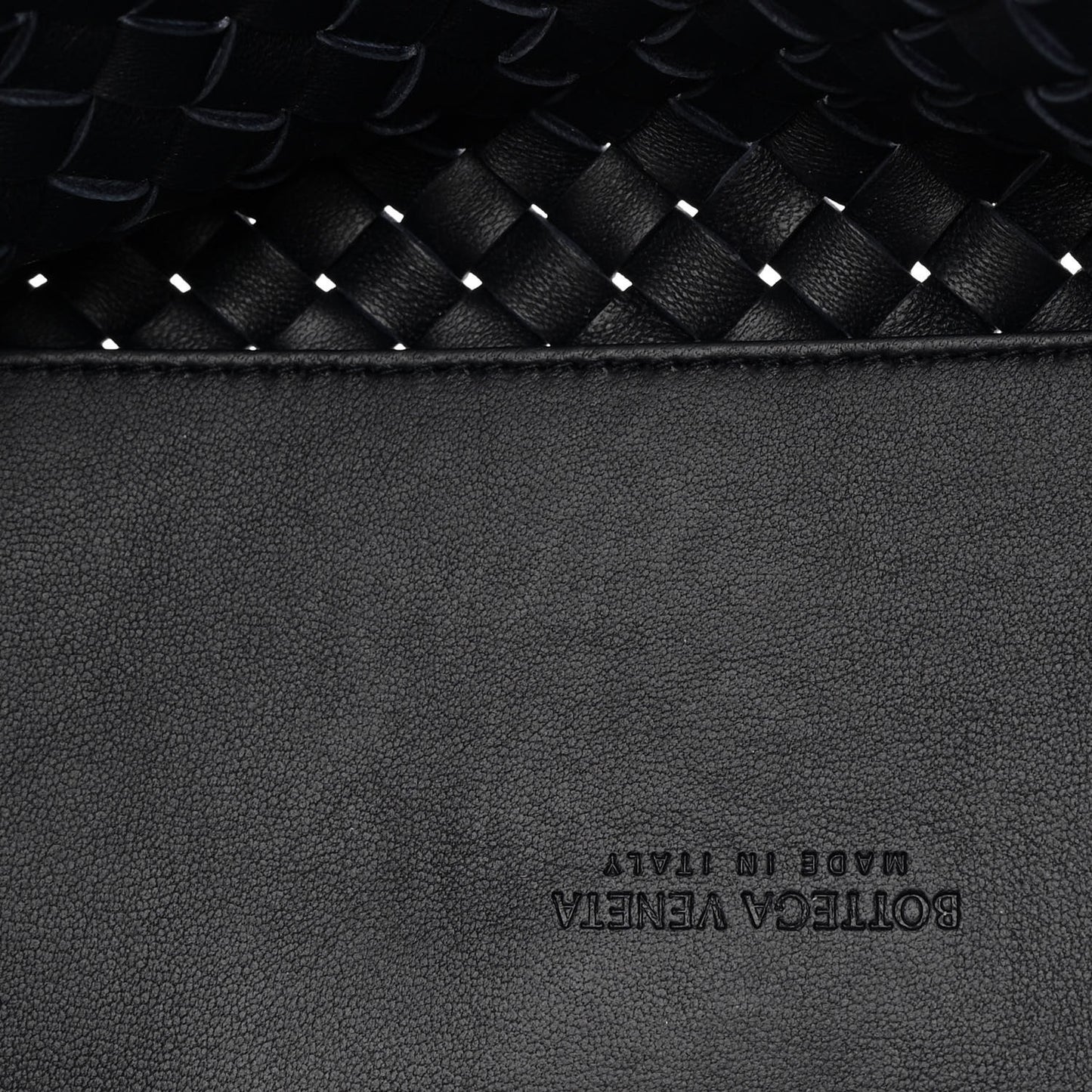 BOTTEGA VENETA Nappa Intrecciato Mini Cabat Black