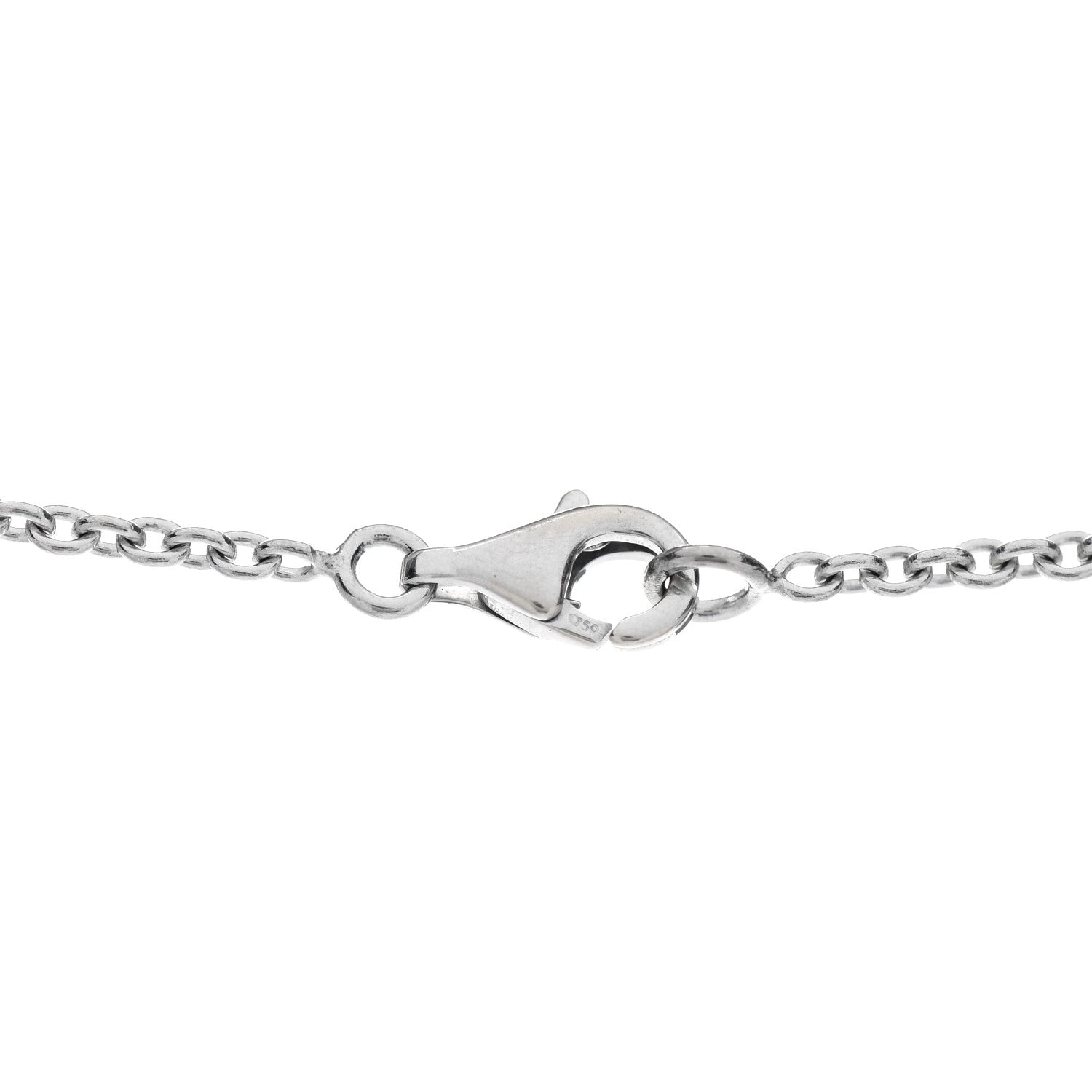 Cartier 18K White Gold Interlocking LOVE Necklace 4 of 5