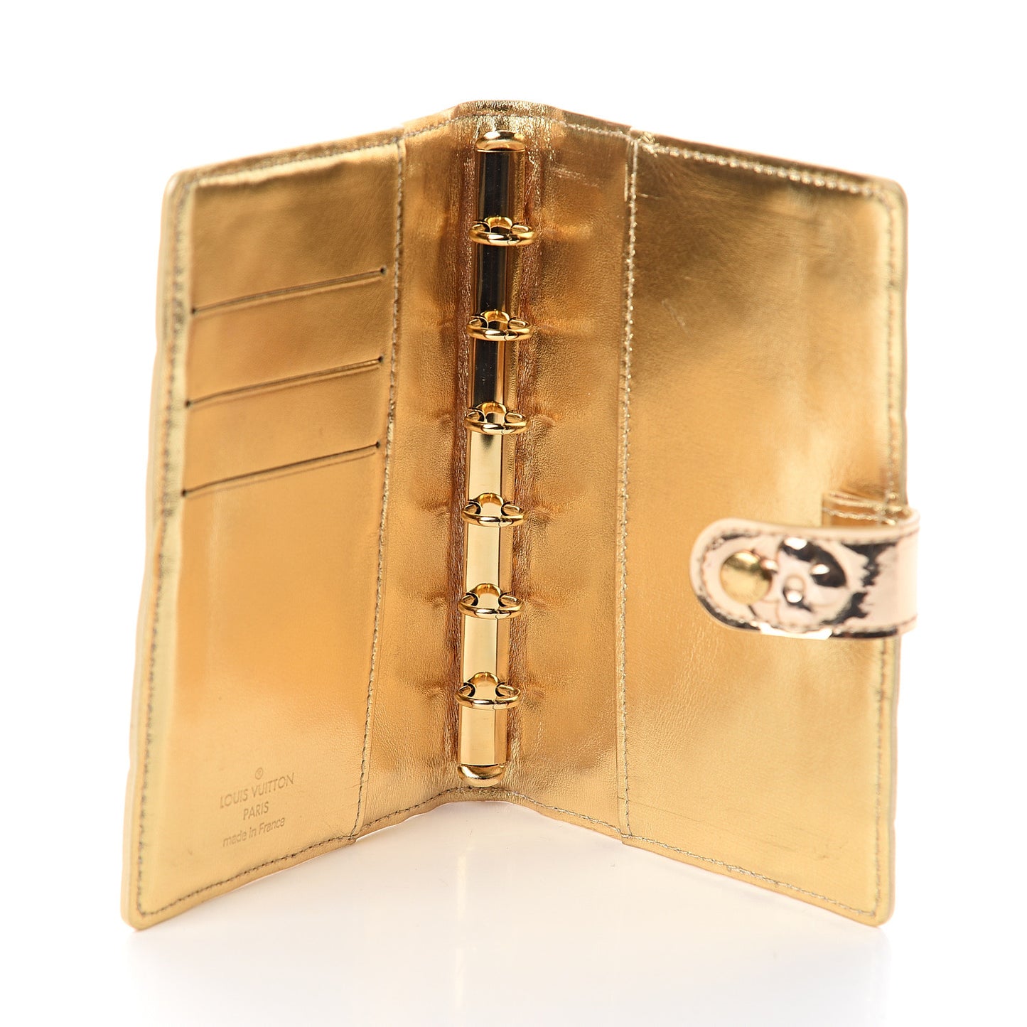 Monogram Miroir Small Ring Agenda Gold