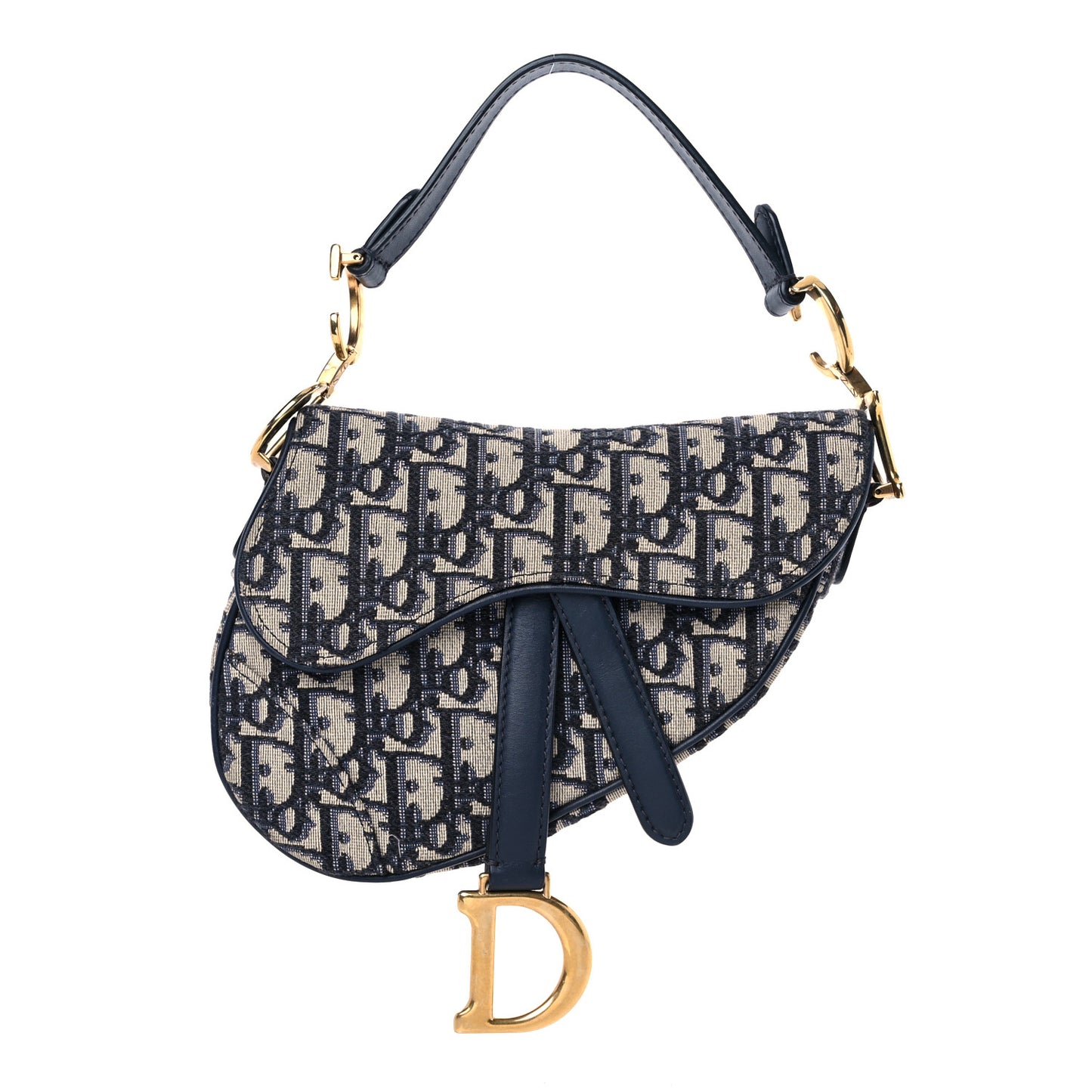 Oblique Mini Saddle Bag Blue