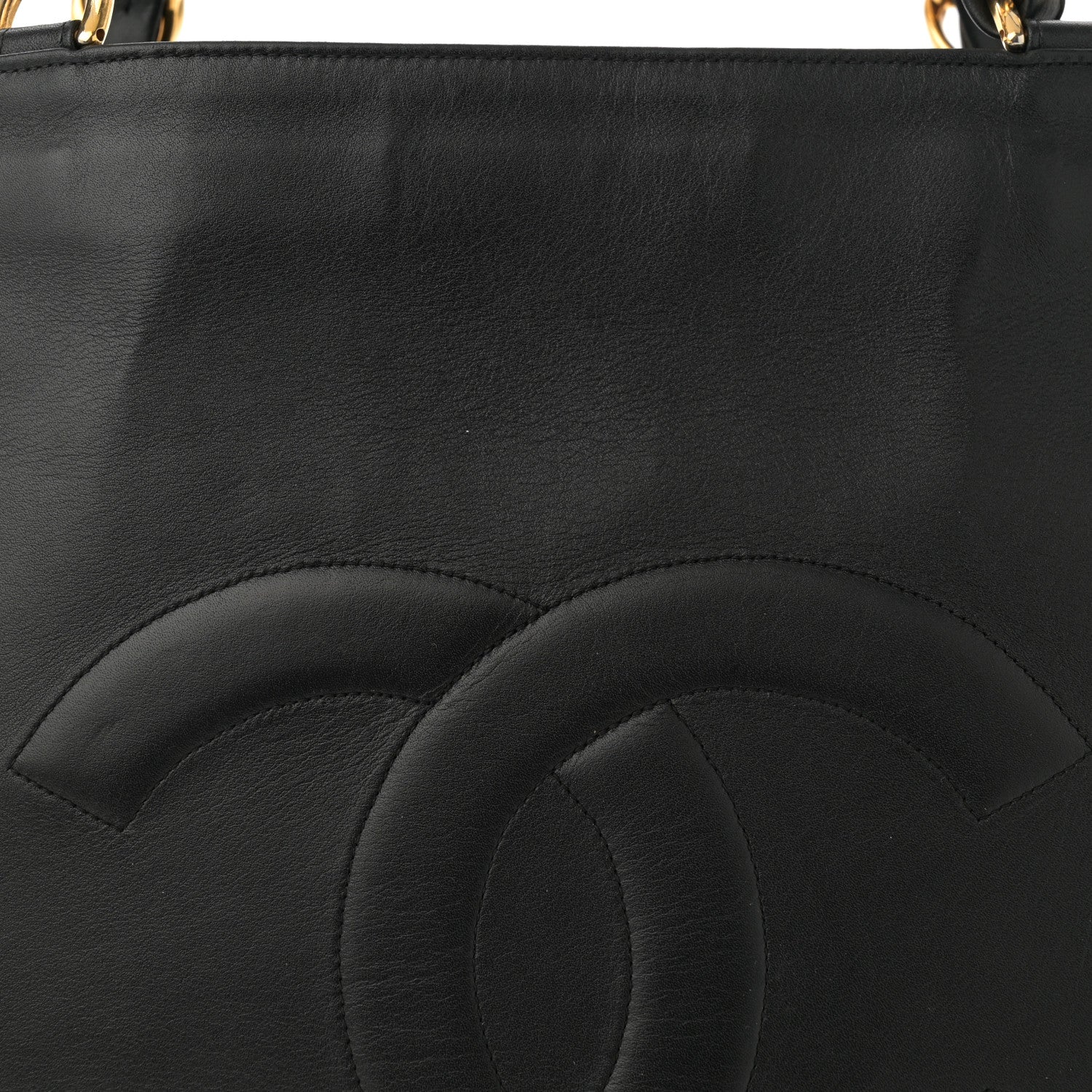 Chanel Lambskin CC Tote Black 8 of 11