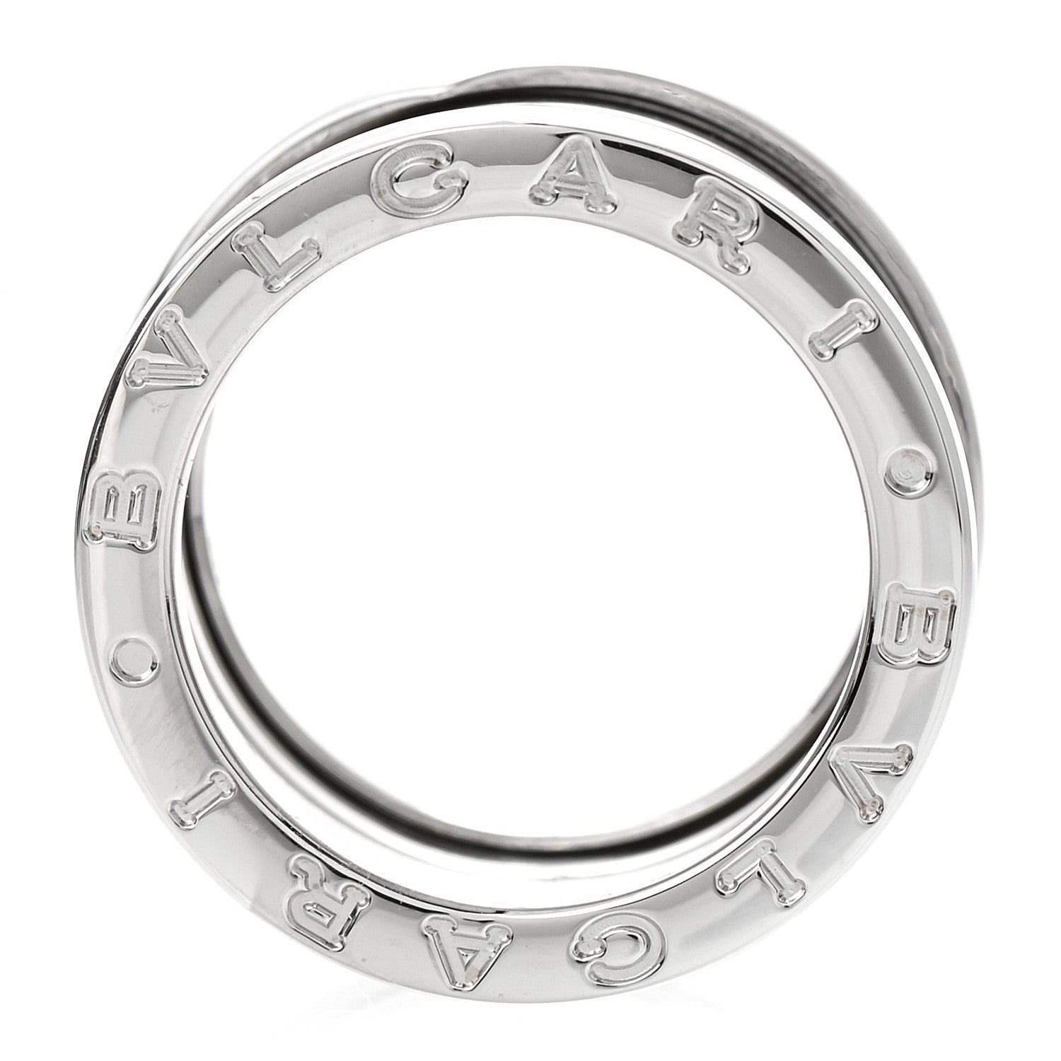 Bulgari 18K White Gold B.Zero1 Four-Band Ring 51 5.75 4 of 6