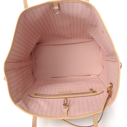Louis Vuitton Damier Azur Neo Neverfull MM Rose Ballerine 7 of 10