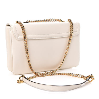 Gucci Vitello Palmellato Lux Crystal Medium Rajah Shoulder Bag Mystic White Multicolor 3 of 10