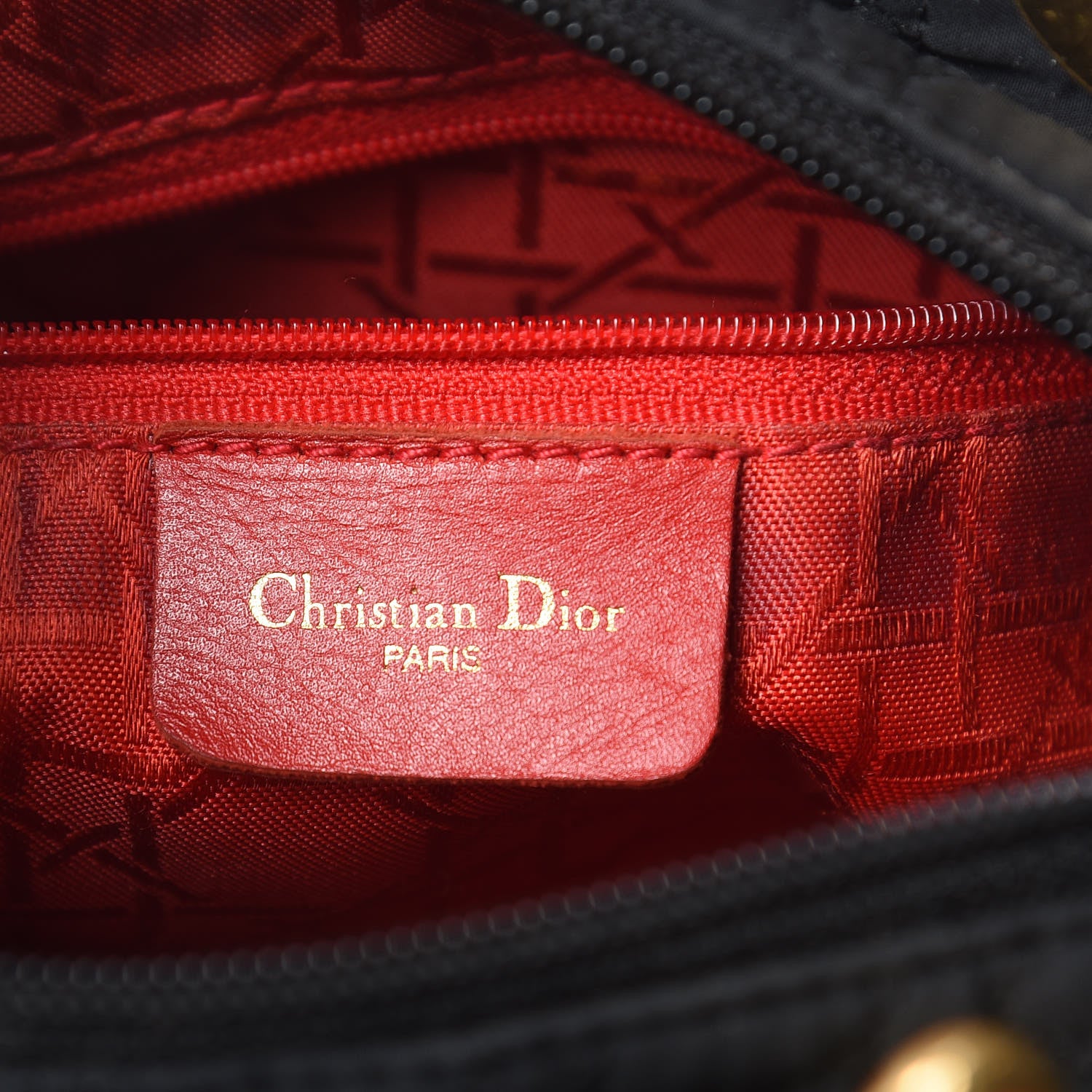 Christian Dior Nylon Cannage Medium Lady Dior Black 7 of 15
