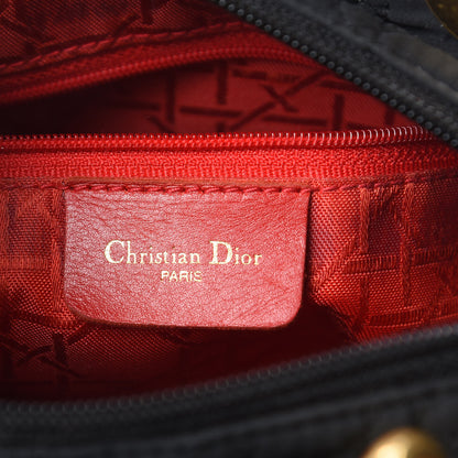 Christian Dior Nylon Cannage Medium Lady Dior Black 7 of 15