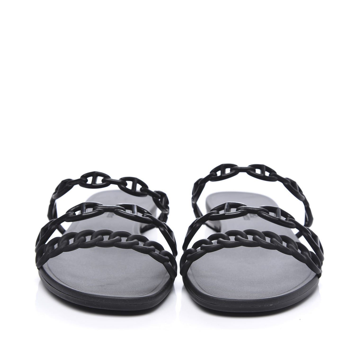 Rubber Chaine d'Ancre Rivage Sandals 40 Black