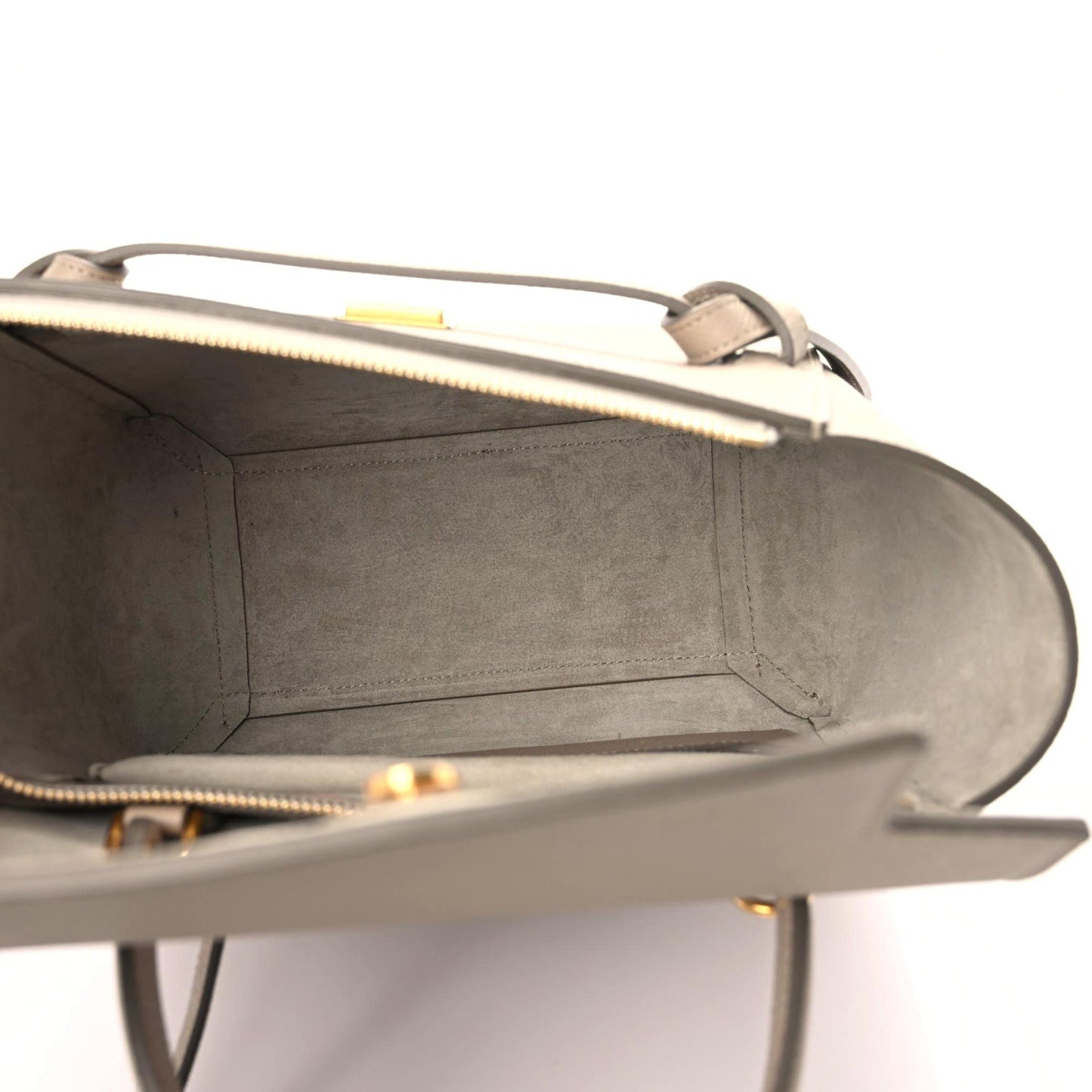 Grained Calfskin Micro Belt Bag Light Taupe