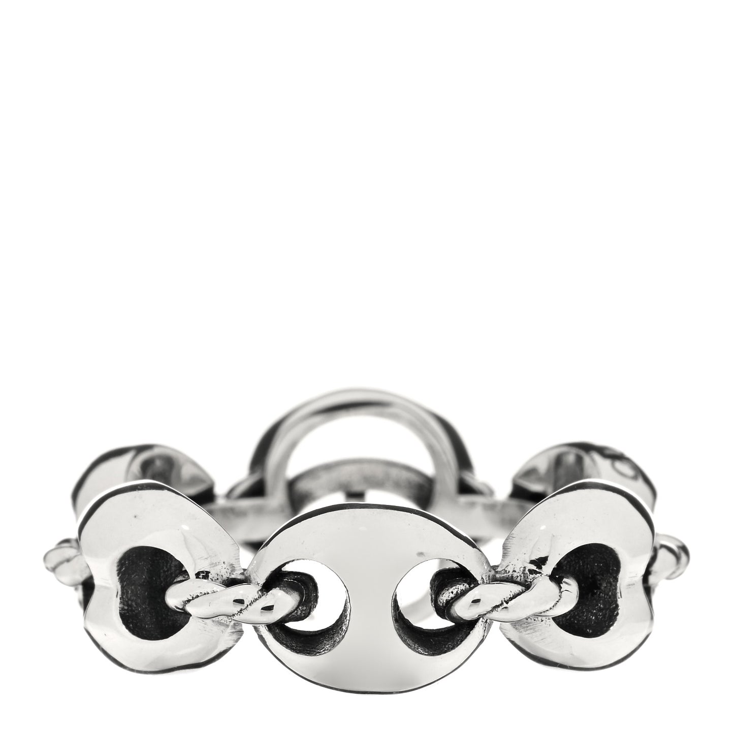 Sterling Silver GG Chain Ring 56 7.5
