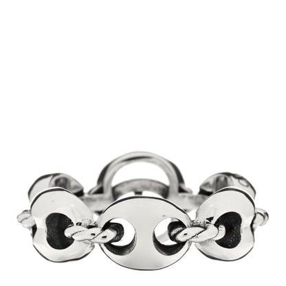 Gucci Sterling Silver GG Chain Ring 56 7.5 2 of 3