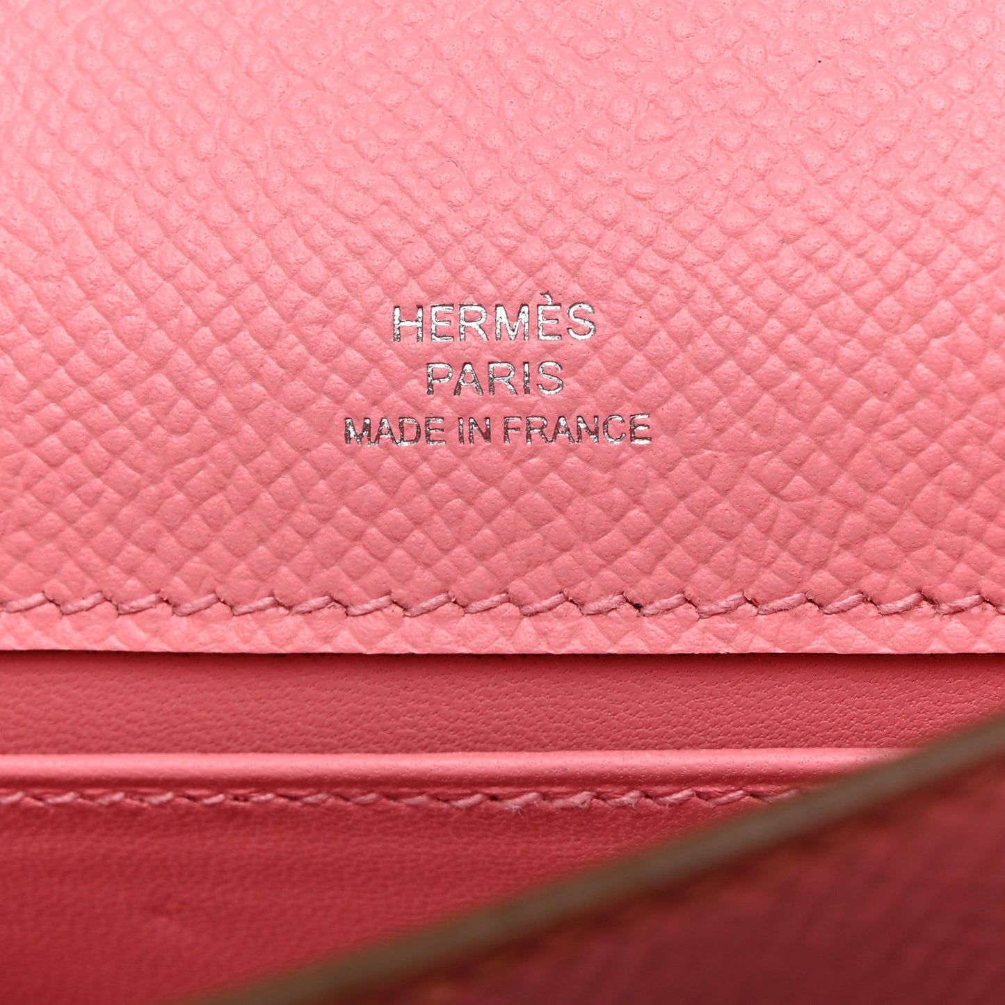 Epsom Kelly Pochette Clutch Rose Confetti