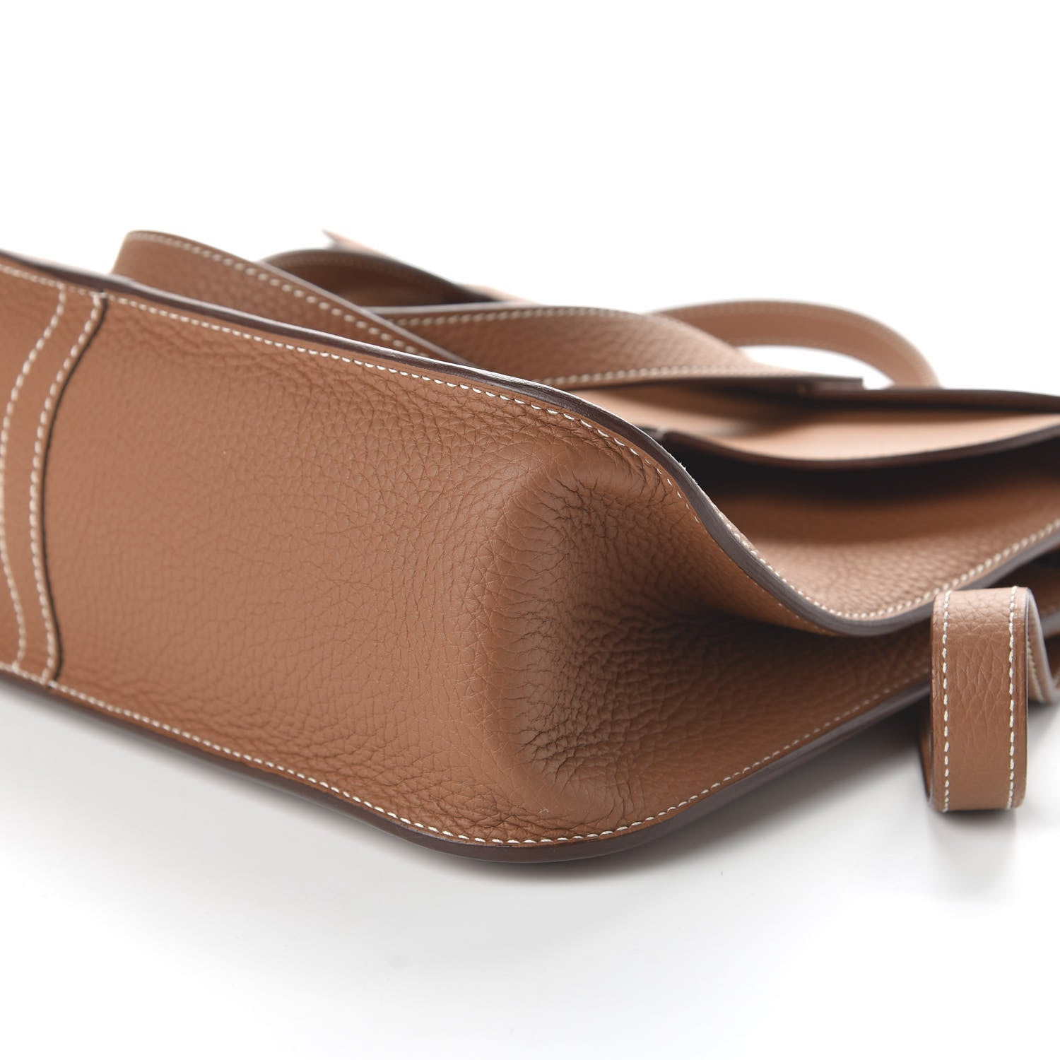 Hermes Taurillon Clemence Halzan 31 Gold 8 of 12