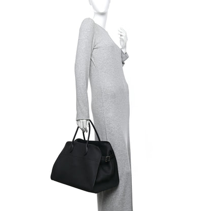 The Row Matte Grained Calfskin Soft Margaux 15 Black 2 of 9