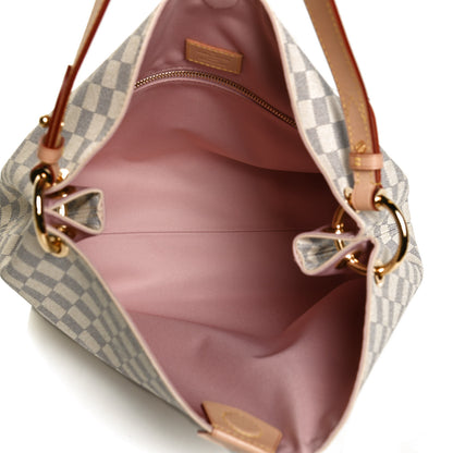 Louis Vuitton Damier Azur Graceful PM Rose Ballerine 5 of 9